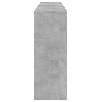 Senkki LED-valoilla betoninharmaa 181,5x37x100 cm