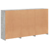 Senkki LED-valoilla betoninharmaa 181,5x37x100 cm