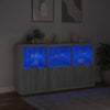 Harmaa senkki led-valoilla Yosca 181,5x37x100cm