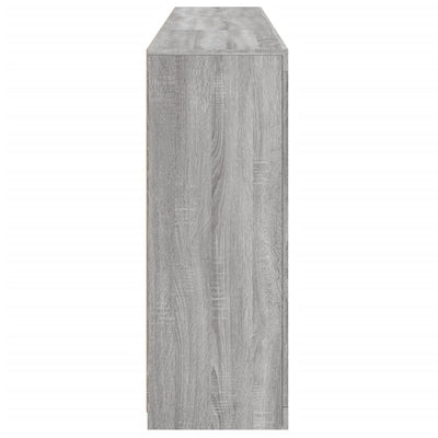 Senkki LED-valoilla harmaa Sonoma 181,5x37x100 cm