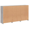 Senkki LED-valoilla harmaa Sonoma 181,5x37x100 cm