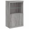 Senkki LED-valoilla harmaa Sonoma 181,5x37x100 cm