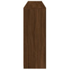 Senkki LED-valoilla ruskea tammi 181,5x37x100 cm
