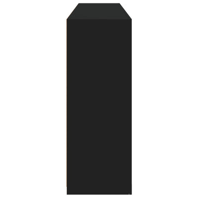 Senkki LED-valoilla musta 162x37x100 cm