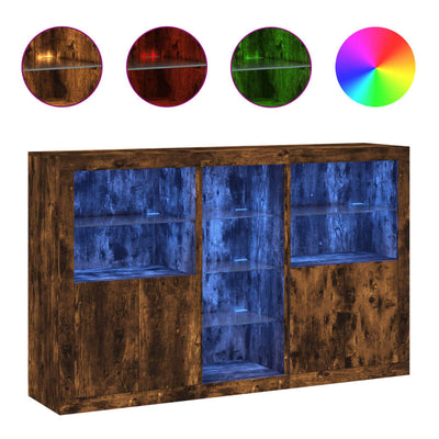 Savutammi senkki led-valoilla Parseh 162x37x100cm