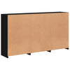 Senkki LED-valoilla musta 181,5x37x100 cm