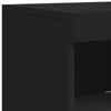 Senkki LED-valoilla musta 181,5x37x100 cm