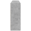 Senkki LED-valoilla betoninharmaa 181,5x37x100 cm