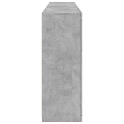 Senkki LED-valoilla betoninharmaa 181,5x37x100 cm