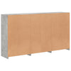 Senkki LED-valoilla betoninharmaa 181,5x37x100 cm