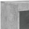 Senkki LED-valoilla betoninharmaa 181,5x37x100 cm