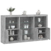 Senkki LED-valoilla betoninharmaa 181,5x37x100 cm