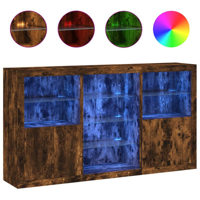 Senkki LED-valoilla savutammi 181,5x37x100 cm