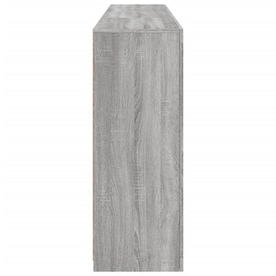 Senkki LED-valoilla harmaa Sonoma 181,5x37x100 cm