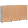 Senkki LED-valoilla harmaa Sonoma 181,5x37x100 cm