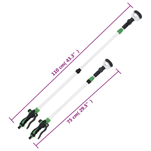 Teleskooppinen kasteluvarsi Paicu 75-110cm (10 kuviolla)