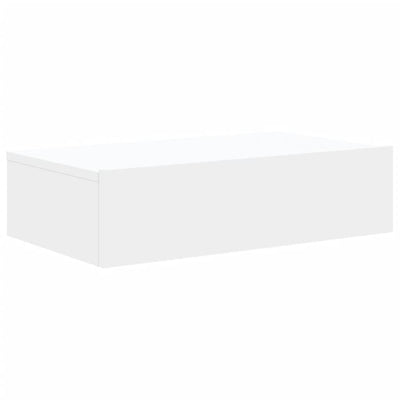 TV-taso LED-valoilla valkoinen 60x35x15,5 cm
