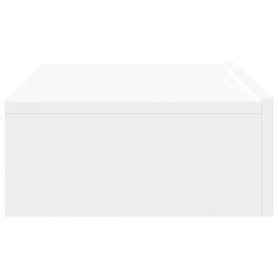 TV-taso LED-valoilla valkoinen 60x35x15,5 cm