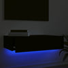 TV-taso LED-valoilla musta 60x35x15,5 cm