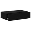 TV-taso LED-valoilla musta 60x35x15,5 cm