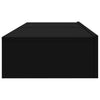 TV-tasot LED-valoilla 2 kpl musta 60x35x15,5 cm