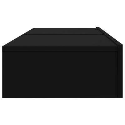 TV-tasot LED-valoilla 2 kpl musta 60x35x15,5 cm