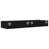 TV-tasot LED-valoilla 2 kpl musta 60x35x15,5 cm
