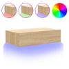 TV-taso LED-valoilla Sonoma-tammi 60x35x15,5 cm