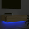 TV-taso LED-valoilla Sonoma-tammi 60x35x15,5 cm