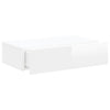 TV-taso LED-valoilla korkeakiilto valkoinen 60x35x15,5 cm