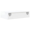 TV-taso LED-valoilla korkeakiilto valkoinen 60x35x15,5 cm