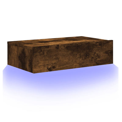 TV-taso LED-valoilla savutammi 60x35x15,5 cm