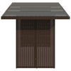 Ruskea puutarhapöytä Ghimilier 190x80x74cm (polyrottinki)