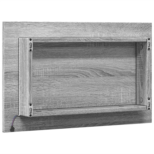 Kylpyhuoneen peili harmaa Sonoma 60x8,5x38 cm tekninen puu