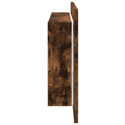 Kylpyhuoneen LED peilikaappi savutammi 80x12x45 cm akryyli