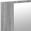Kylpyhuoneen LED peilikaappi harmaa Sonoma 80x12x45 cm akryyli