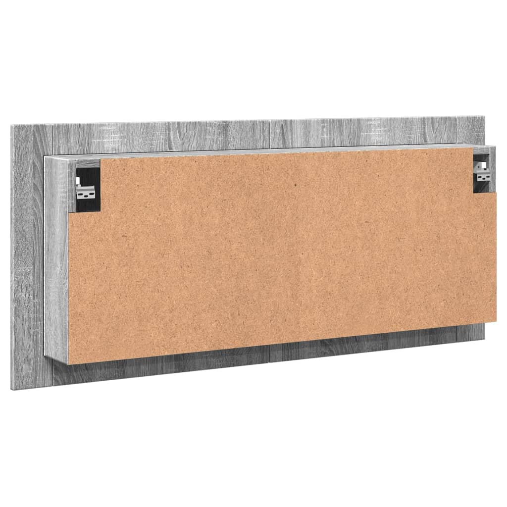 Harmaa kylpyhuoneen led peilikaappi Valumia 100x12x45cm (sonoma)