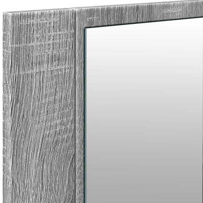 Kylpyhuoneen LED peilikaappi harmaa Sonoma 100x12x45 cm
