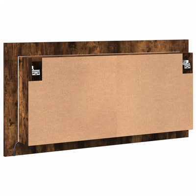 Kylpyhuoneen LED peilikaappi savutammi 90x12x45 cm akryyli
