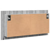 Kylpyhuoneen LED peilikaappi harmaa Sonoma 90x12x45 cm akryyli