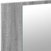 Kylpyhuoneen LED peilikaappi harmaa Sonoma 90x12x45 cm akryyli