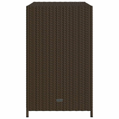Puutarhan säilytyskaappi ruskea 83x45x76 cm polyrottinki