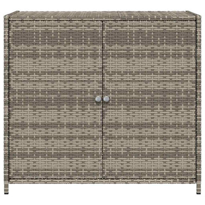 Harmaa puutarhan säilytyskaappi Chioveanu 83x45x76cm (polyrottinki)