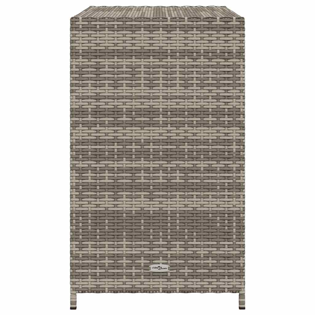 Harmaa puutarhan säilytyskaappi Chioveanu 83x45x76cm (polyrottinki)