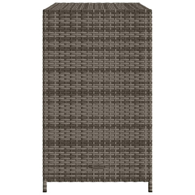 Puutarhan säilytyskaappi harmaa 83x45x76 cm polyrottinki