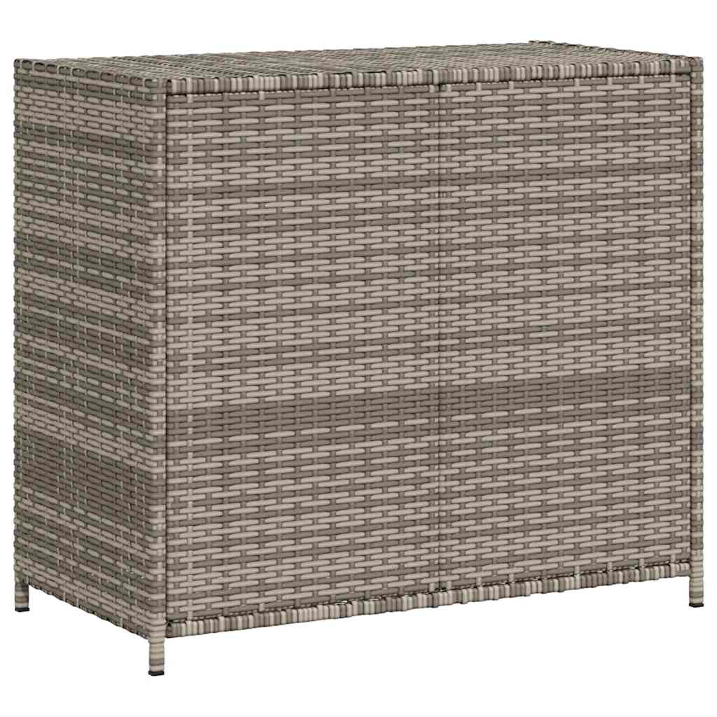 Harmaa puutarhan säilytyskaappi Chioveanu 83x45x76cm (polyrottinki)