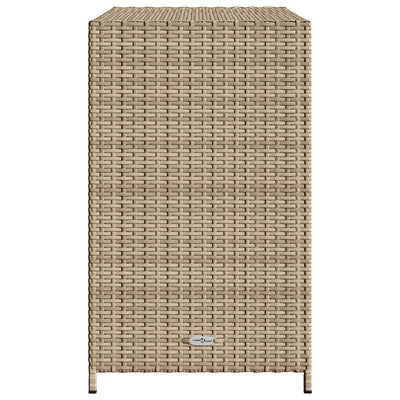 Beige puutarhan säilytyskaappi Chioveanu 83x45x76cm (polyrottinki)