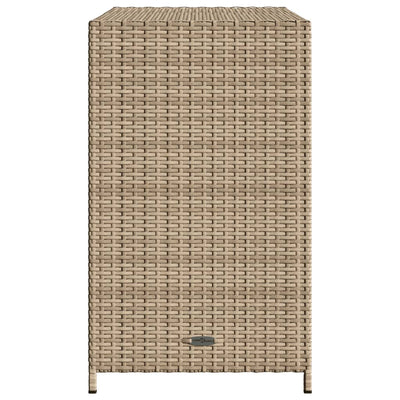 Puutarhan säilytyskaappi beige 83x45x76 cm polyrottinki