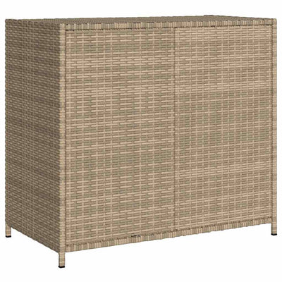 Beige puutarhan säilytyskaappi Chioveanu 83x45x76cm (polyrottinki)