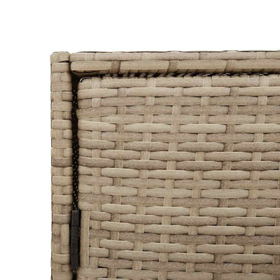 Beige puutarhan säilytyskaappi Chioveanu 83x45x76cm (polyrottinki)
